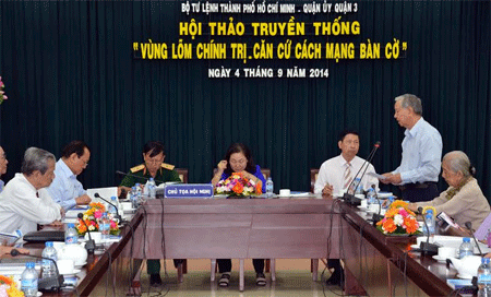 Hội thảo “Vùng lõm chính trị - Căn cứ cách mạng Bàn Cờ”