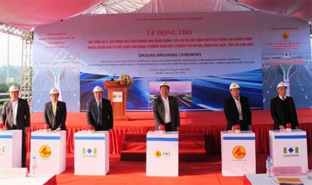 Khởi công xây dựng nút giao Trung Hòa - đường vành đai 3 Hà Nội