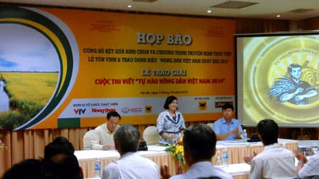 63 nông dân đạt Danh hiệu “Nông dân Việt Nam xuất sắc năm 2014”