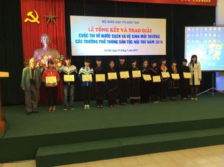 86 tập thể và cá nhân đoạt giải Cuộc thi về nước sạch và vệ sinh môi trường