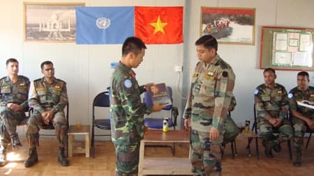 Kỷ niệm Ngày thành lập Quân đội nhân dân  Việt Nam tại Phái bộ gìn giữ hòa bình Liên hợp quốc