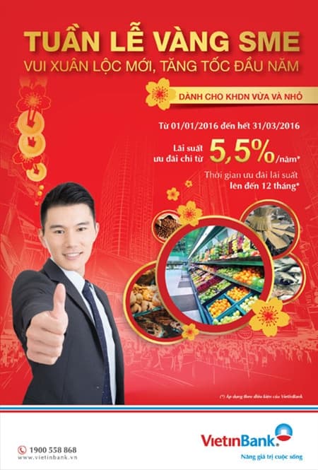 “Tuần lễ vàng SME” cùng VietinBank