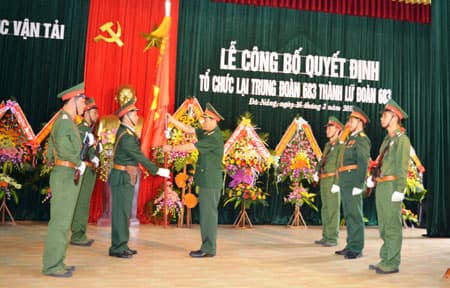 Công bố Quyết định tổ chức lại Trung đoàn 683 thành Lữ đoàn 683