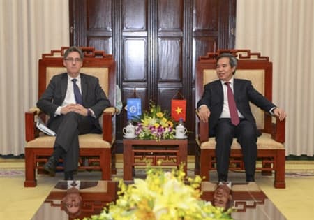 Thống đốc Ngân hàng Nhà nước Việt Nam tiếp Phó chủ tịch Ngân hàng Thế giới