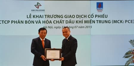 PVFCCo Central (mã chứng khoán PCE) gia nhập sàn HNX