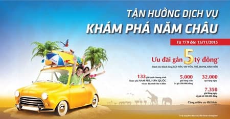 Cùng VietinBank tận hưởng dịch vụ, khám phá năm châu