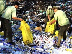 An Giang: Phục kích thu giữ gần 800 cây thuốc lá lậu