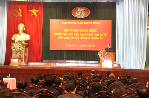 Hội nghị toàn quốc nghiên cứu, học tập, quán triệt Nghị quyết Hội nghị Trung ương 8 (khóa XI)