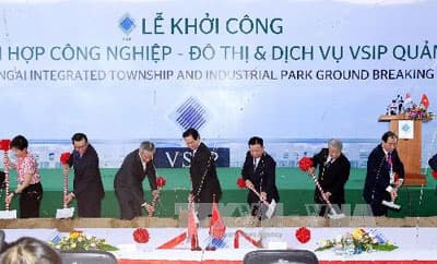 Khởi công Khu liên hợp công nghiệp, đô thị và dịch vụ VSIP Quảng Ngãi