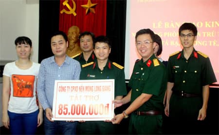 Tiếp nhận 85 triệu đồng tài trợ xây phòng bán trú cho học sinh vùng cao
