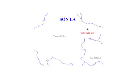 Động đất 3.6 độ richter tại Sơn La