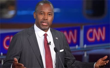 Bầu cử Mỹ 2016: Ông Ben Carson trở thành ứng cử viên hàng đầu của đảng Cộng hòa