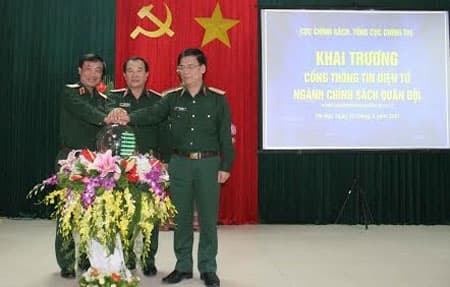 Khai trương “Cổng Thông tin điện tử Ngành Chính sách Quân đội”