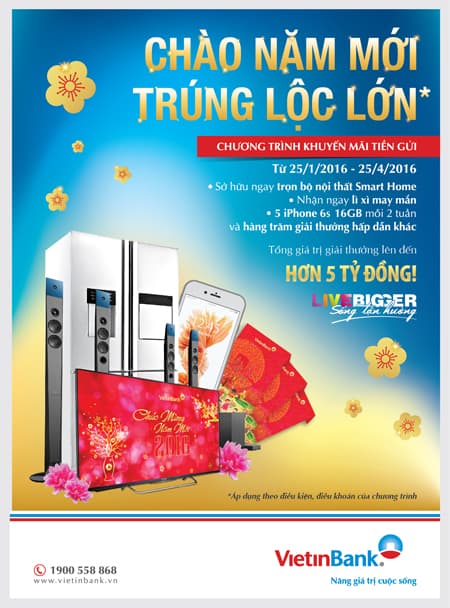 VietinBank dành hơn 5 tỷ đồng khuyến mãi khách hàng tiền gửi