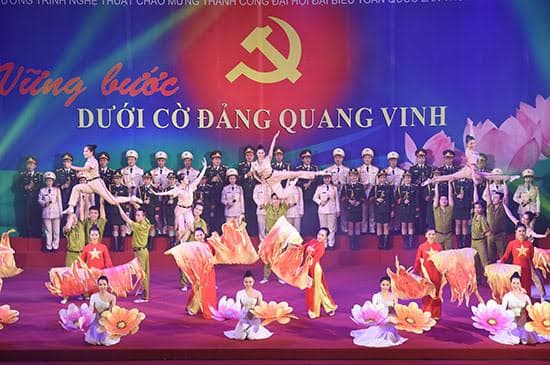 Chương trình nghệ thuật “Vững bước dưới cờ Đảng quang vinh”