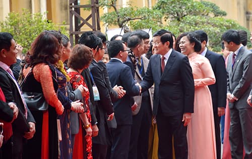 Chủ tịch nước Trương Tấn Sang chủ trì lễ dâng hương tại Hoàng thành Thăng Long