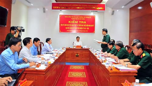 Kiểm tra công tác quán triệt, học tập Nghị quyết tại Bộ Tư lệnh TP Hồ Chí Minh