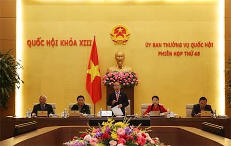 Khai mạc Phiên họp thứ 45 của Ủy ban Thường vụ Quốc hội Khóa XIII