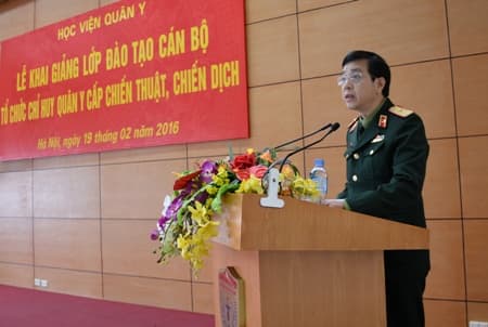 Khai giảng lớp đào tạo cán bộ tổ chức chỉ huy quân y cấp chiến thuật, chiến dịch