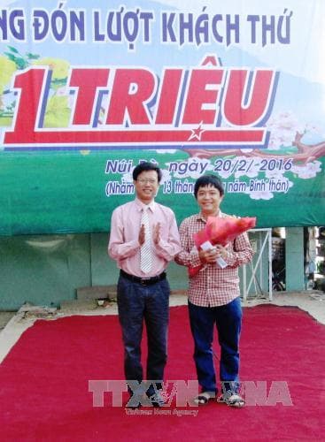 Khu du lịch núi Bà Đen đón lượt khách thứ một triệu