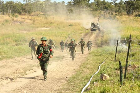 Bộ đội Trung Dũng ở Tây Nguyên