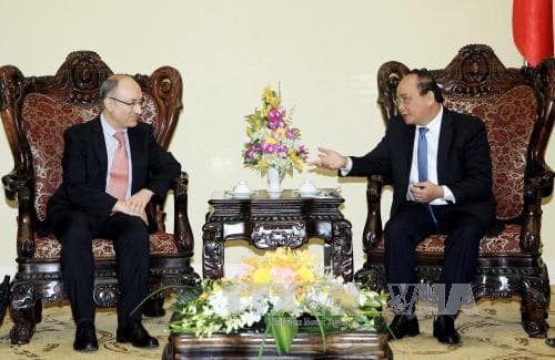 Phó thủ tướng Nguyễn Xuân Phúc tiếp Đại diện bang Hessen, CHLB Đức