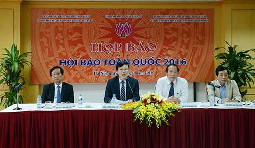 Hội Báo toàn quốc 2016 sẽ diễn ra từ ngày 13 đến ngày 15-3, tại Hà Nội
