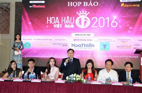 Họp báo về cuộc thi Hoa hậu Việt Nam 2016