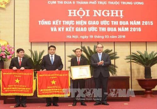5 thành phố trực thuộc Trung ương ký kết giao ước thi đua năm 2016