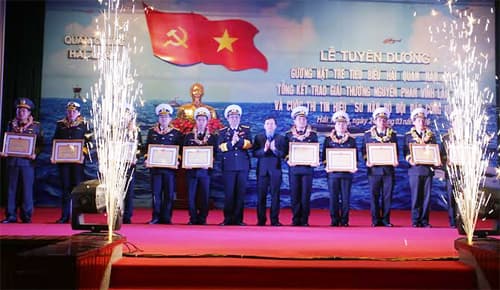 Quân chủng Hải quân tuyên gương Gương mặt trẻ tiêu biểu năm 2015