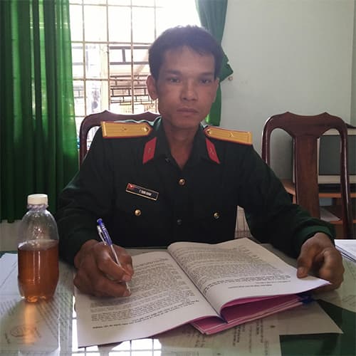 Thiếu úy Y Thơn Kđoh mắc bệnh hiểm nghèo cần giúp đỡ