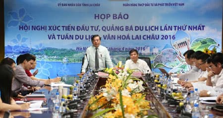 Hội nghị Xúc tiến Đầu tư và Quảng bá Du lịch tỉnh Lai Châu tổ chức vào ngày 27-4