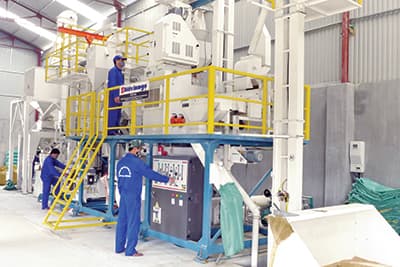 Mô hình hoạt động trạm xay xát, chế biến Sư đoàn 324