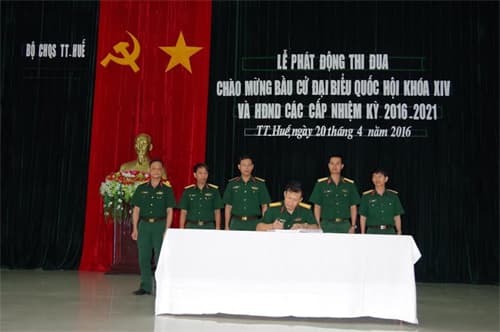 Phát động thi đua cao điểm chào mừng bầu cử