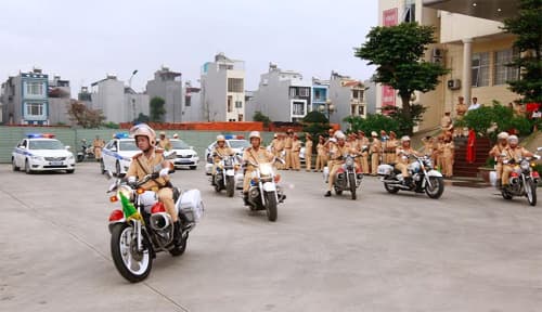 Cục Cảnh sát giao thông mở đợt cao điểm bảo đảm trật tự ATGT bảo vệ bầu cử Quốc hội khóa XIV