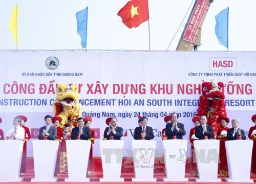Thủ tướng Nguyễn Xuân Phúc phát lệnh khởi công một số dự án trọng điểm tại Quảng Nam
