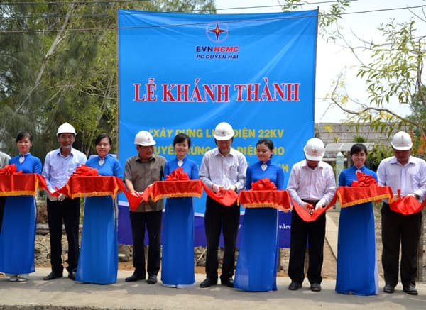 Khánh thành công trình cấp điện lưới quốc gia cho ấp đảo Thiềng Liềng