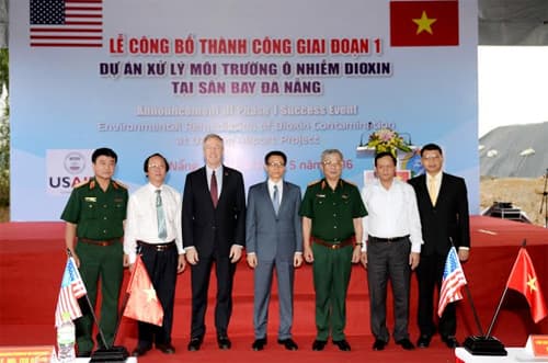 Hoàn thành giai đoạn 1 Dự án xử lý môi trường ô nhiễm dioxin tại sân bay Đà Nẵng