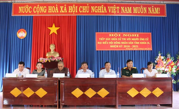 Ứng cử viên Đại biểu HĐND tỉnh Đăk Lăk tiếp xúc cử tri