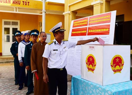 Trường Sa ngày bầu cử sớm