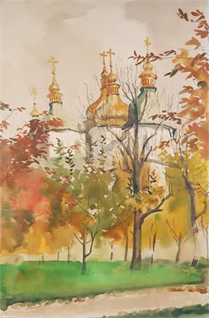 Triển lãm tranh “Lê Lam vẽ nước Nga”