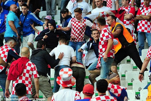 UEFA công bố án phạt dành cho CĐV Croatia