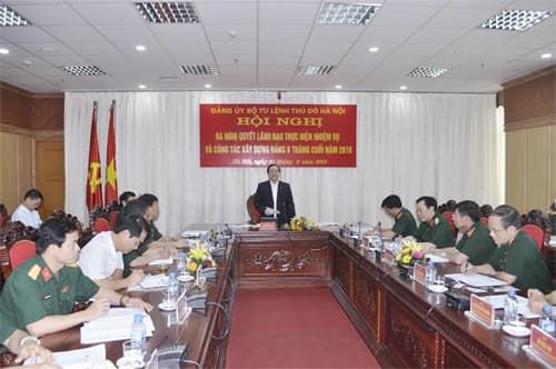 Đảng ủy Bộ tư lệnh Thủ đô Hà Nội ra Nghị quyết lãnh đạo 6 tháng cuối năm