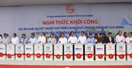 BIDV tài trợ vốn cho dự án giải quyết ngập do triều cường tại TP Hồ Chí Minh