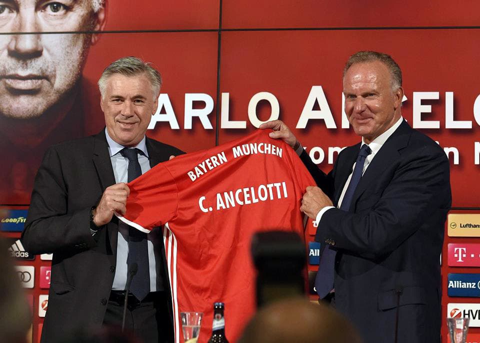 Bayern Munich ra mắt tân huấn luyện viên Carlo Ancelotti