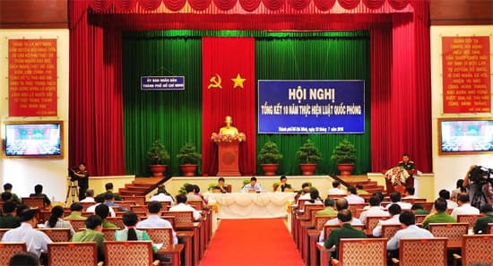 Thành phố Hồ Chí Minh tổng kết 10 năm thực hiện Luật Quốc phòng