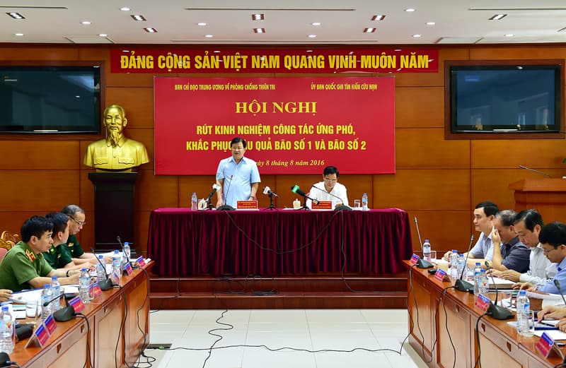 Rút kinh nghiệm công tác ứng phó, khắc phục hậu quả bão số 1 và  số 2