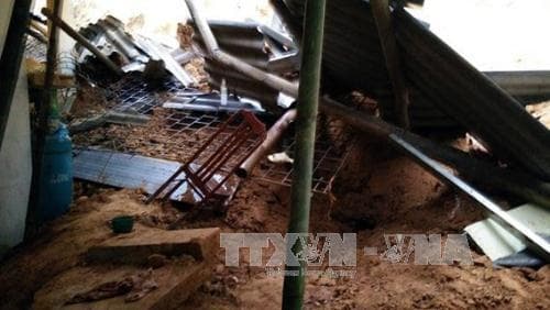 Bắc Kạn: Sạt lở đất làm 2 người bị thương nặng