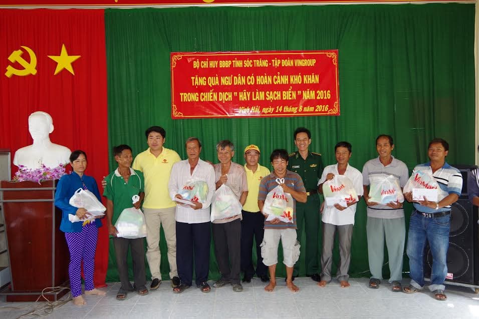 Tặng 500 suất quà cho ngư dân tỉnh Sóc Trăng