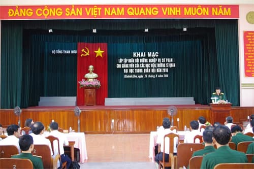 Bồi dưỡng nghiệp vụ sư phạm cho các giảng viên Quân đội